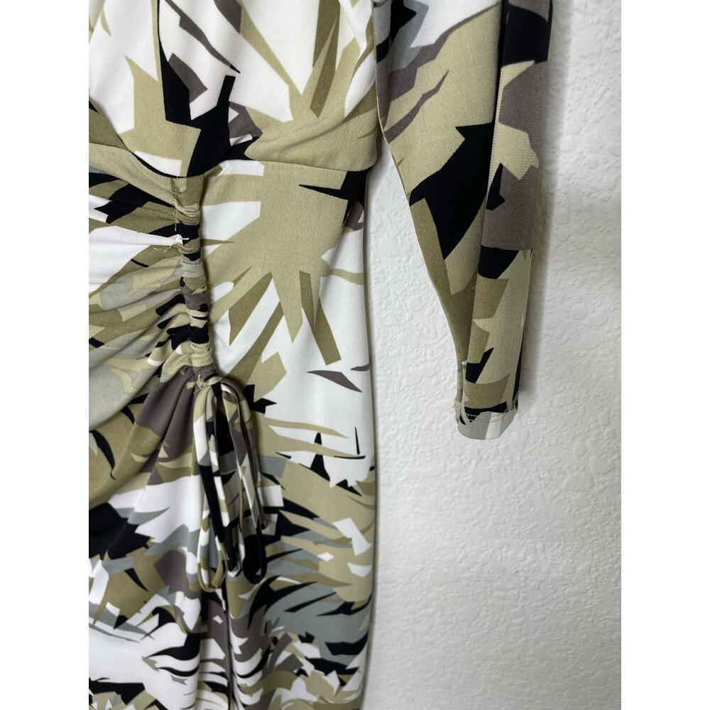 Nwot London Times 3/4 Sleeve Faux Body con Wrap Dress size 8 - Picture 5 of 8